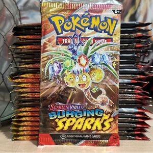 New! (15) Pokémon TCG Surging Sparks Booster Packs